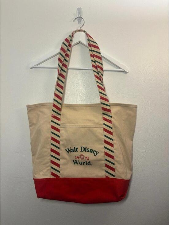 Disney Handbags - Walt Disney World Canvas Christmas Tote Bag